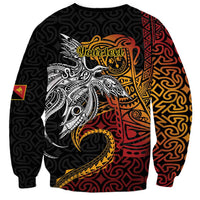 Papua New Guinea Sepik Personalised Sweatshirt PNG Bird of Paradise Tattoo - Polynesian Pride