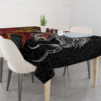 Papua New Guinea Sepik Personalised Tablecloth PNG Bird of Paradise Tattoo - Polynesian Pride