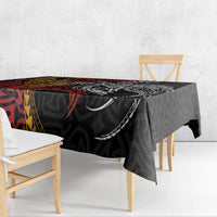 Papua New Guinea Sepik Personalised Tablecloth PNG Bird of Paradise Tattoo - Polynesian Pride