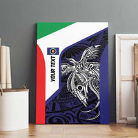 Personalised PNG Bougainville Canvas Wall Art Bird of Paradise Tattoo Flag Motif LT9 - Polynesian Pride