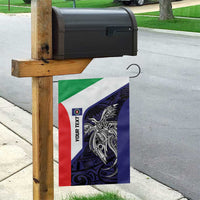 Personalised PNG Bougainville Garden Flag Bird of Paradise Tattoo Flag Motif - Polynesian Pride