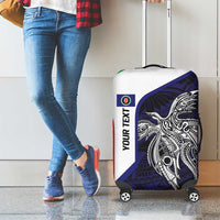 Personalised PNG Bougainville Luggage Cover Bird of Paradise Tattoo Flag Motif - Polynesian Pride