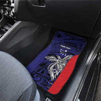 Personalised PNG Central Province Car Mats Bird of Paradise Tattoo Flag Motif - Polynesian Pride
