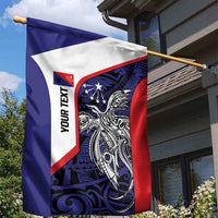 Personalised PNG Central Province Garden Flag Bird of Paradise Tattoo Flag Motif - Polynesian Pride