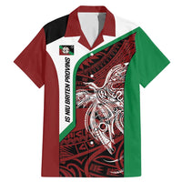 Personalised PNG East New Britain Province Family Matching Mermaid Dress and Hawaiian Shirt Bird of Paradise Tattoo Flag Motif - Polynesian Pride