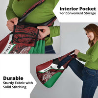 Personalised PNG East New Britain Province Grocery Bag Bird of Paradise Tattoo Flag Motif - Polynesian Pride