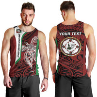 Personalised PNG East New Britain Province Men Tank Top Bird of Paradise Tattoo Flag Motif LT9 - Polynesian Pride