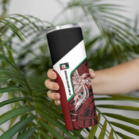 Personalised PNG East New Britain Province Skinny Tumbler Bird of Paradise Tattoo Flag Motif - Polynesian Pride