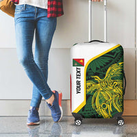 Personalised PNG East Sepik Province Luggage Cover Bird of Paradise Tattoo Flag Motif - Polynesian Pride