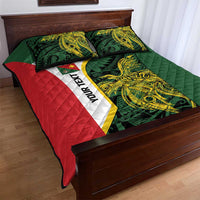 Personalised PNG East Sepik Province Quilt Bed Set Bird of Paradise Tattoo Flag Motif - Polynesian Pride
