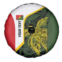Personalised PNG Eastern Highlands Spare Tire Cover Bird of Paradise Tattoo Flag Motif - Polynesian Pride