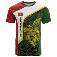 Personalised PNG Eastern Highlands T Shirt Bird of Paradise Tattoo Flag Motif - Polynesian Pride