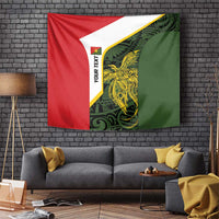 Personalised PNG Eastern Highlands Tapestry Bird of Paradise Tattoo Flag Motif - Polynesian Pride