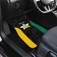 Personalised PNG Enga Province Car Mats Bird of Paradise Tattoo Flag Motif - Polynesian Pride