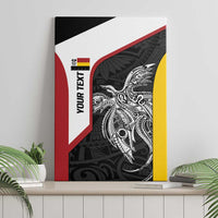 Personalised PNG Madang Province Canvas Wall Art Bird of Paradise Tattoo Flag Motif LT9 - Polynesian Pride