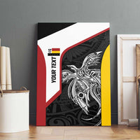 Personalised PNG Madang Province Canvas Wall Art Bird of Paradise Tattoo Flag Motif LT9 - Polynesian Pride