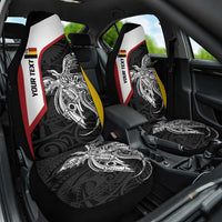 Personalised PNG Madang Province Car Seat Cover Bird of Paradise Tattoo Flag Motif LT9 One Size Yellow - Polynesian Pride