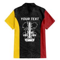 Personalised PNG Madang Province Family Matching Mermaid Dress and Hawaiian Shirt Bird of Paradise Tattoo Flag Motif - Polynesian Pride