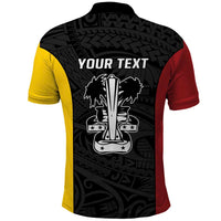Personalised PNG Madang Province Polo Shirt Bird of Paradise Tattoo Flag Motif LT9 - Polynesian Pride