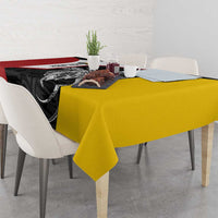 Personalised PNG Madang Province Tablecloth Bird of Paradise Tattoo Flag Motif - Polynesian Pride