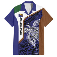 Personalised PNG Manus Province Family Matching Long Sleeve Bodycon Dress and Hawaiian Shirt Bird of Paradise Tattoo Flag Motif - Polynesian Pride