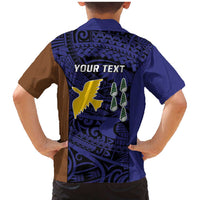 Personalised PNG Manus Province Family Matching Mermaid Dress and Hawaiian Shirt Bird of Paradise Tattoo Flag Motif - Polynesian Pride