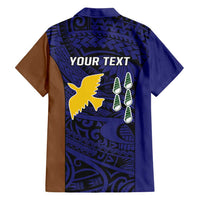 Personalised PNG Manus Province Family Matching Short Sleeve Bodycon Dress and Hawaiian Shirt Bird of Paradise Tattoo Flag Motif - Polynesian Pride