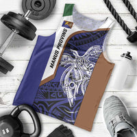 Personalised PNG Manus Province Men Tank Top Bird of Paradise Tattoo Flag Motif LT9 - Polynesian Pride