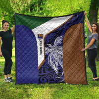 Personalised PNG Manus Province Quilt Bird of Paradise Tattoo Flag Motif - Polynesian Pride