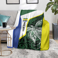Personalised PNG Morobe Province Blanket Bird of Paradise Tattoo Flag Motif - Polynesian Pride