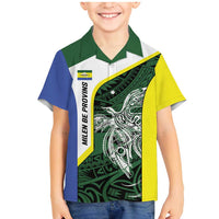 Personalised PNG Morobe Province Family Matching Mermaid Dress and Hawaiian Shirt Bird of Paradise Tattoo Flag Motif - Polynesian Pride