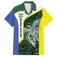Personalised PNG Morobe Province Family Matching Summer Maxi Dress and Hawaiian Shirt Bird of Paradise Tattoo Flag Motif - Polynesian Pride