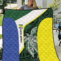 Personalised PNG Morobe Province Quilt Bird of Paradise Tattoo Flag Motif - Polynesian Pride