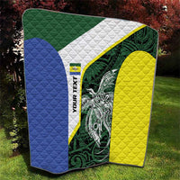 Personalised PNG Morobe Province Quilt Bird of Paradise Tattoo Flag Motif - Polynesian Pride