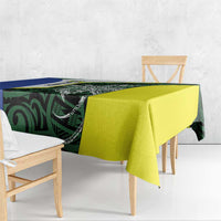 Personalised PNG Morobe Province Tablecloth Bird of Paradise Tattoo Flag Motif - Polynesian Pride