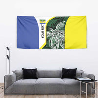 Personalised PNG Morobe Province Tapestry Bird of Paradise Tattoo Flag Motif - Polynesian Pride