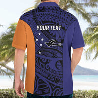 Personalised PNG New Ireland Hawaiian Shirt Bird of Paradise Tattoo Flag Motif - Polynesian Pride