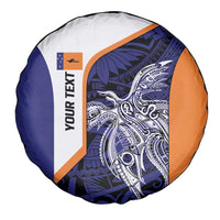 Personalised PNG New Ireland Spare Tire Cover Bird of Paradise Tattoo Flag Motif - Polynesian Pride