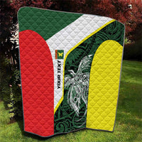 Personalised PNG Oro Province Quilt Bird of Paradise Tattoo Flag Motif - Polynesian Pride