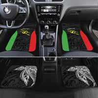 Personalised PNG Southern Highlands Province Car Mats Bird of Paradise Tattoo Flag Motif - Polynesian Pride