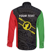 Personalised PNG Southern Highlands Province Family Matching Tank Maxi Dress and Hawaiian Shirt Bird of Paradise Tattoo Flag Motif - Polynesian Pride