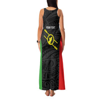 Personalised PNG Southern Highlands Province Family Matching Tank Maxi Dress and Hawaiian Shirt Bird of Paradise Tattoo Flag Motif - Polynesian Pride