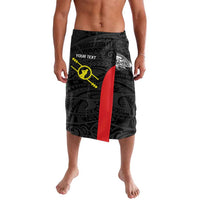 Personalised PNG Southern Highlands Province Lavalava Bird of Paradise Tattoo Flag Motif - Polynesian Pride