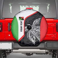 Personalised PNG Southern Highlands Province Spare Tire Cover Bird of Paradise Tattoo Flag Motif - Polynesian Pride