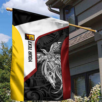 Personalised PNG Western Province Garden Flag Bird of Paradise Tattoo Flag Motif - Polynesian Pride