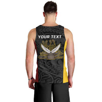 Personalised PNG Western Province Men Tank Top Bird of Paradise Tattoo Flag Motif LT9 - Polynesian Pride