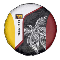 Personalised PNG Western Province Spare Tire Cover Bird of Paradise Tattoo Flag Motif - Polynesian Pride
