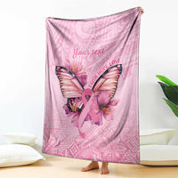 Faith Hope Love Butterfly Ribbon Personalised Blanket