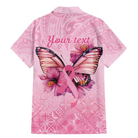Faith Hope Love Butterfly Ribbon Personalised Family Matching Mermaid Dress and Hawaiian Shirt LT9 - Polynesian Pride