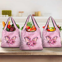 Faith Hope Love Butterfly Ribbon Personalised Grocery Bag